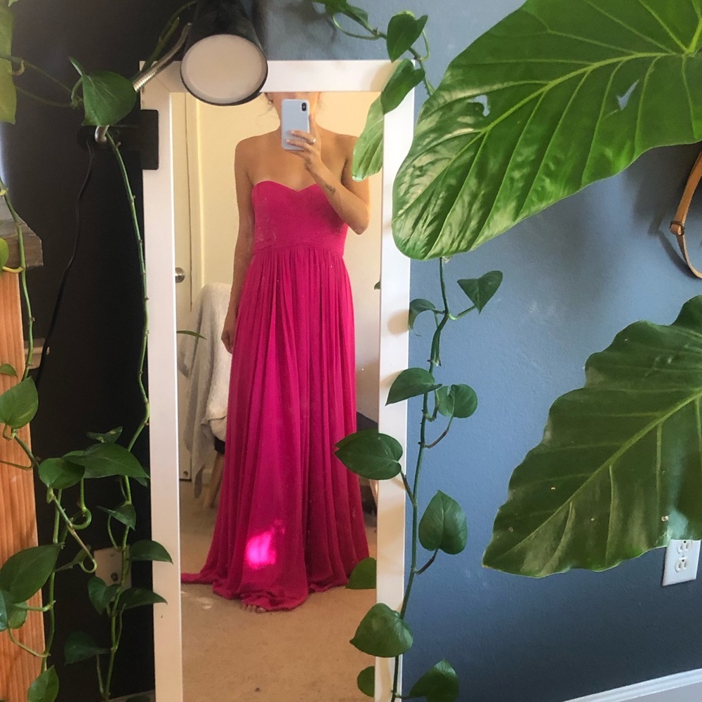 Strapless prom dress
